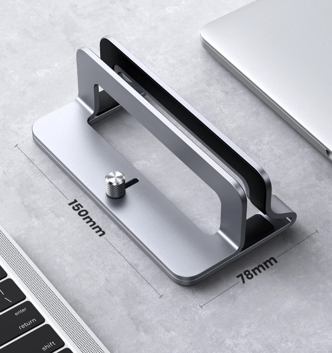 Soporte vertical de aluminio para laptop