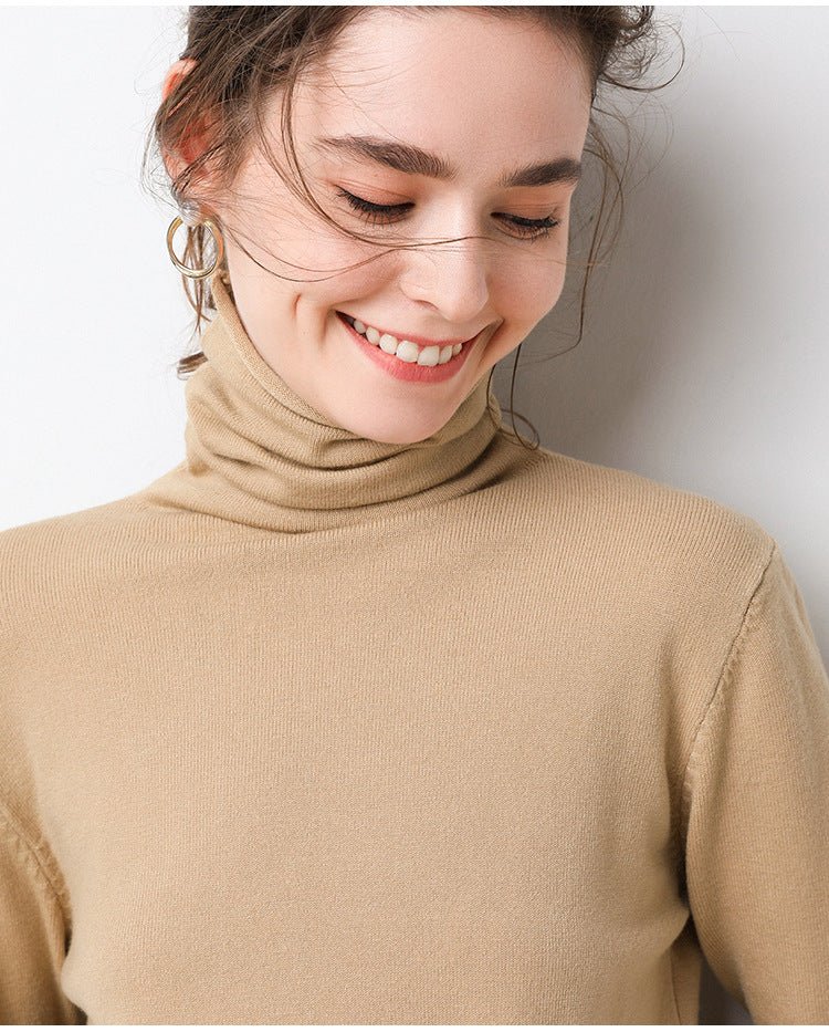 Sweater cuello alto para mujer - BestaChile